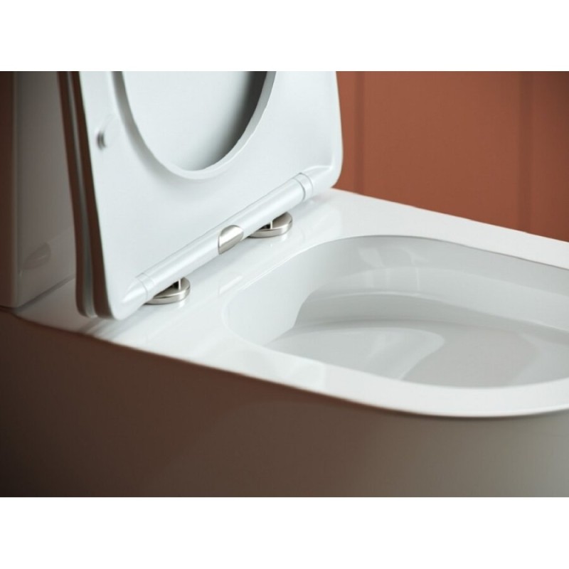 Напольный безободковый унитаз Ceramicanova HighLight Rimless, крышка микролифт CN1802, сантехфарфор
