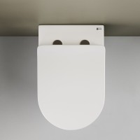 Приставной унитаз Ceramicanova Mia Rimless CN1810, безободковый, крышка с микролифтом, сантехфарфор