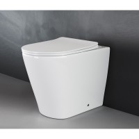 Приставной унитаз Ceramicanova Highlight Rimless CN1812, безободковый, крышка с микролифтом