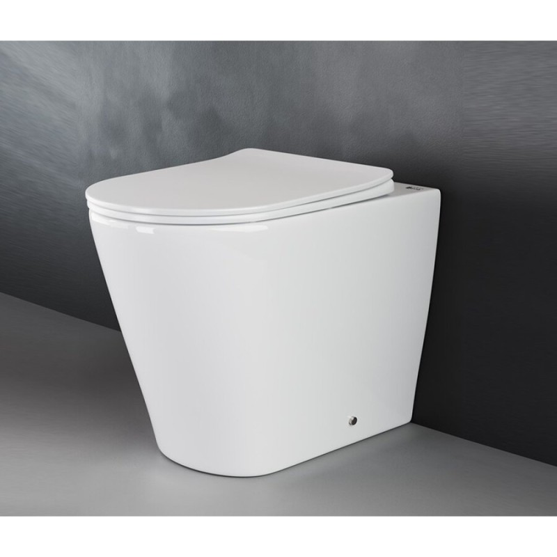 Приставной унитаз Ceramicanova Highlight Rimless CN1812, безободковый, крышка с микролифтом