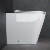 Приставной унитаз Ceramicanova Highlight Rimless CN1812, безободковый, крышка с микролифтом