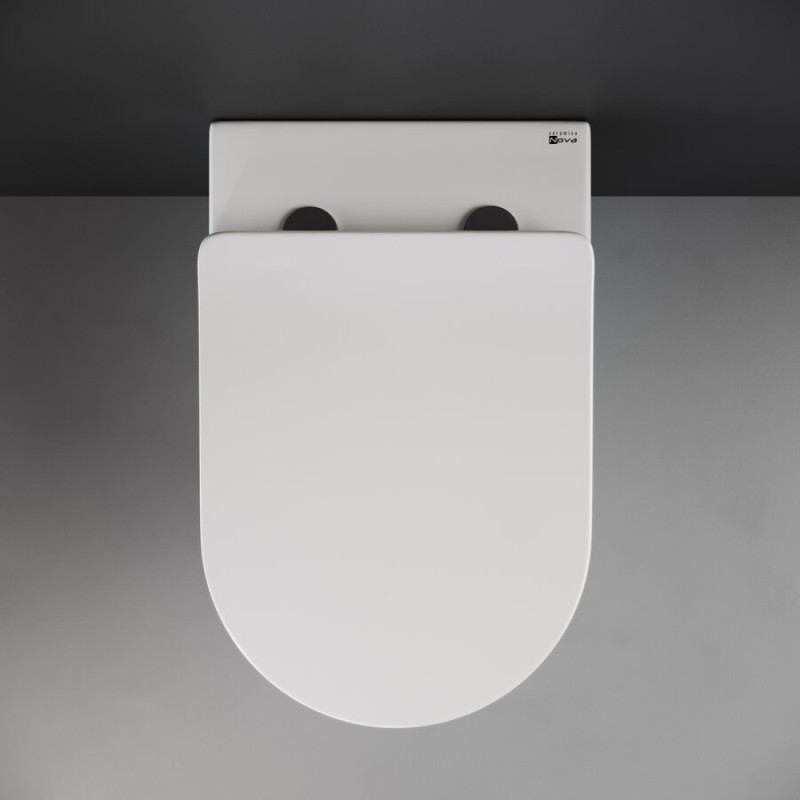 Приставной унитаз Ceramicanova Highlight Rimless CN1812, безободковый, крышка с микролифтом