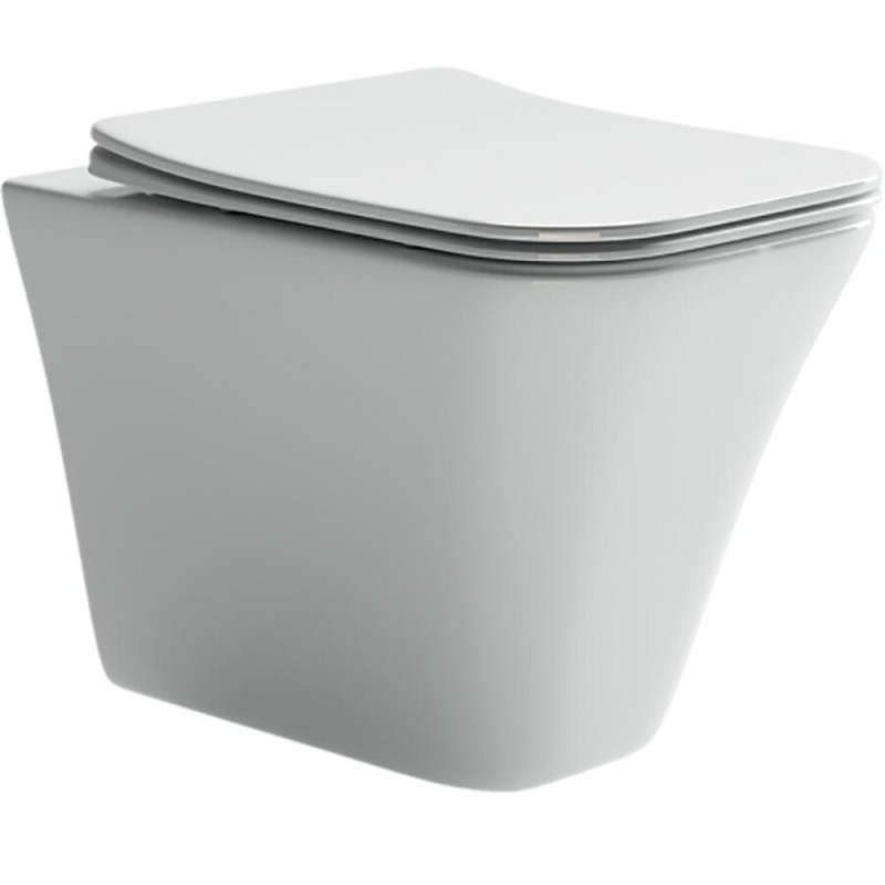 Подвесной унитаз Ceramicanova Mono Rimless CN1902 35 x 50 x 36 см безободковый, сантехфасфор, с сиденьем Soft Close