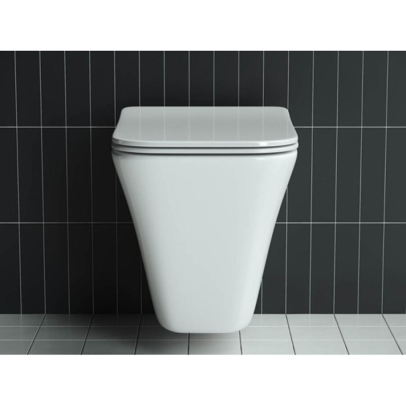 Подвесной унитаз Ceramicanova Mono Rimless CN1902 35 x 50 x 36 см безободковый, сантехфасфор, с сиденьем Soft Close