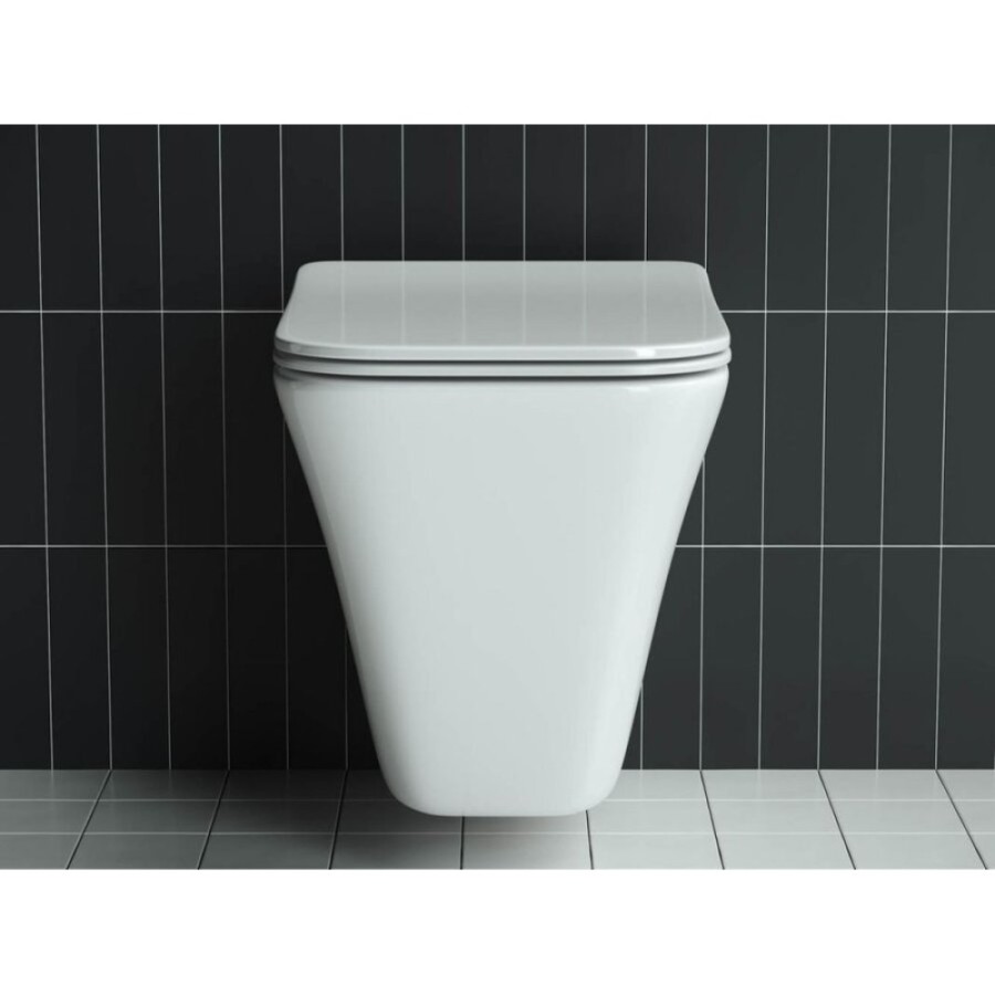 Подвесной унитаз Ceramicanova Mono Rimless CN1902 35 x 50 x 36 см безободковый, сантехфасфор, с сиденьем Soft Close