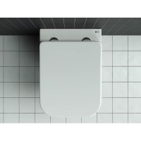 Подвесной унитаз Ceramicanova Mono Rimless CN1902 35 x 50 x 36 см безободковый, сантехфасфор, с сиденьем Soft Close