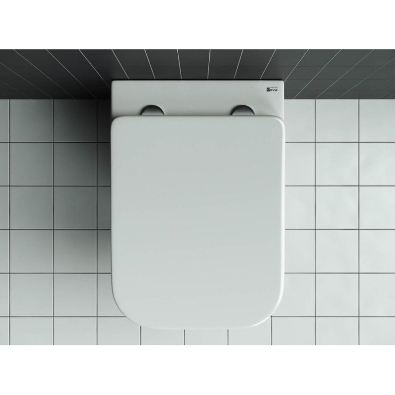 Подвесной унитаз Ceramicanova Mono Rimless CN1902 35 x 50 x 36 см безободковый, сантехфасфор, с сиденьем Soft Close