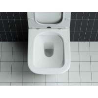 Подвесной унитаз Ceramicanova Mono Rimless CN1902 35 x 50 x 36 см безободковый, сантехфасфор, с сиденьем Soft Close