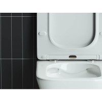 Подвесной унитаз Ceramicanova Mono Rimless CN1902 35 x 50 x 36 см безободковый, сантехфасфор, с сиденьем Soft Close