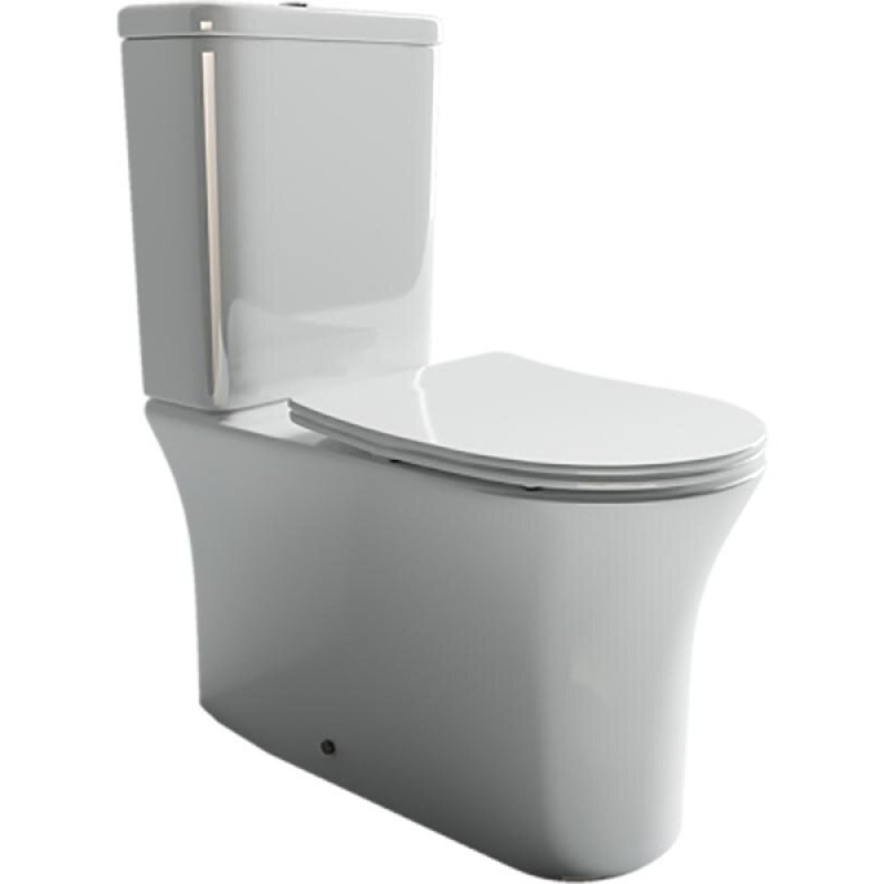 Напольный унитаз Ceramicanova Star Rimless CN1904 39 x 65 x 84 см безободковый, с сиденьем Soft Close, сантехфарфор