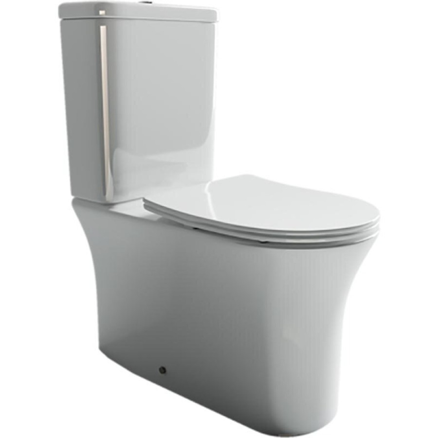 Напольный унитаз Ceramicanova Star Rimless CN1904 39 x 65 x 84 см безободковый, с сиденьем Soft Close, сантехфарфор