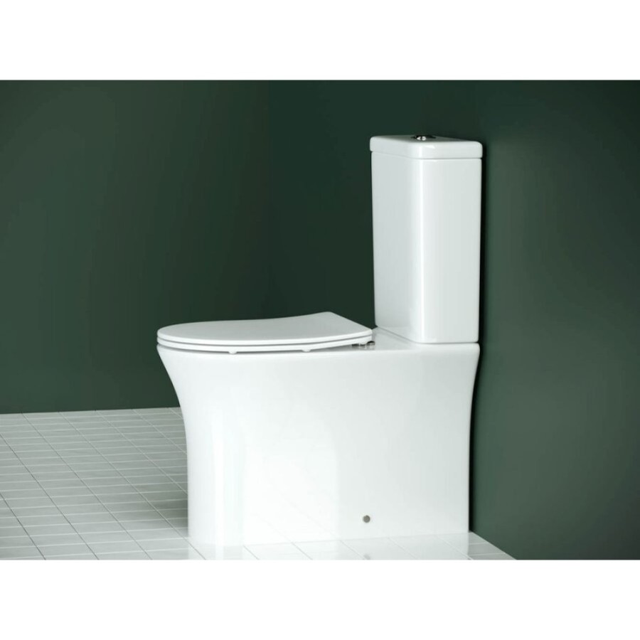 Напольный унитаз Ceramicanova Star Rimless CN1904 39 x 65 x 84 см безободковый, с сиденьем Soft Close, сантехфарфор