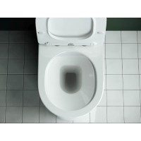 Напольный унитаз Ceramicanova Star Rimless CN1904 39 x 65 x 84 см безободковый, с сиденьем Soft Close, сантехфарфор