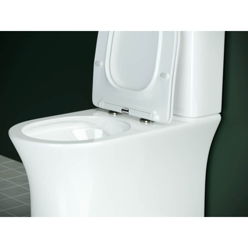 Напольный унитаз Ceramicanova Star Rimless CN1904 39 x 65 x 84 см безободковый, с сиденьем Soft Close, сантехфарфор