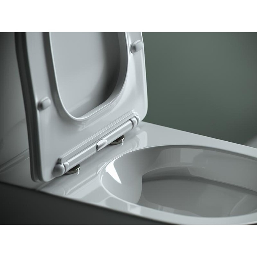 Напольный унитаз Ceramicanova Star Rimless CN1904 39 x 65 x 84 см безободковый, с сиденьем Soft Close, сантехфарфор