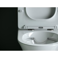 Напольный унитаз Ceramicanova Star Rimless CN1904 39 x 65 x 84 см безободковый, с сиденьем Soft Close, сантехфарфор
