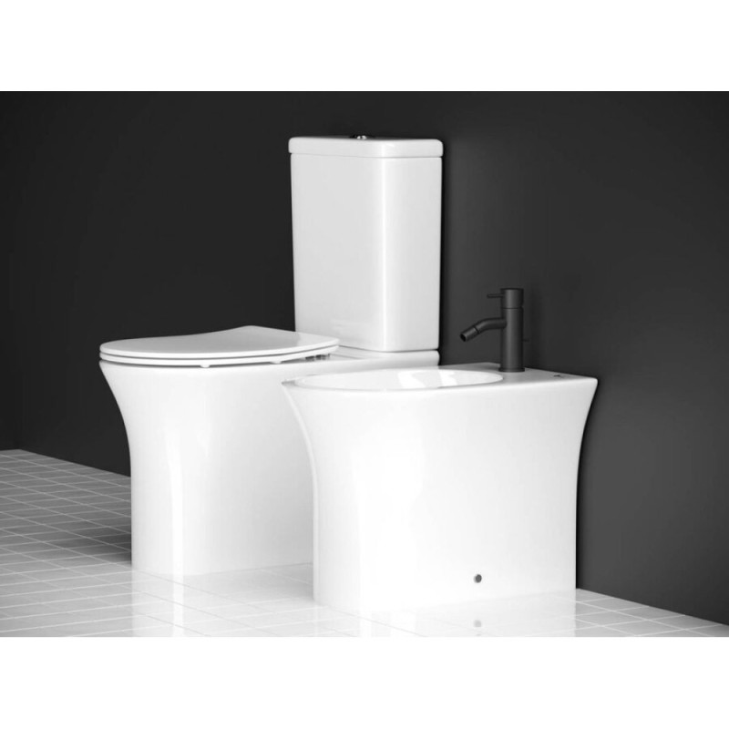 Биде Ceramicanova Star CN1906 36 x 55 x 41 см, напольное, сантехфарфор