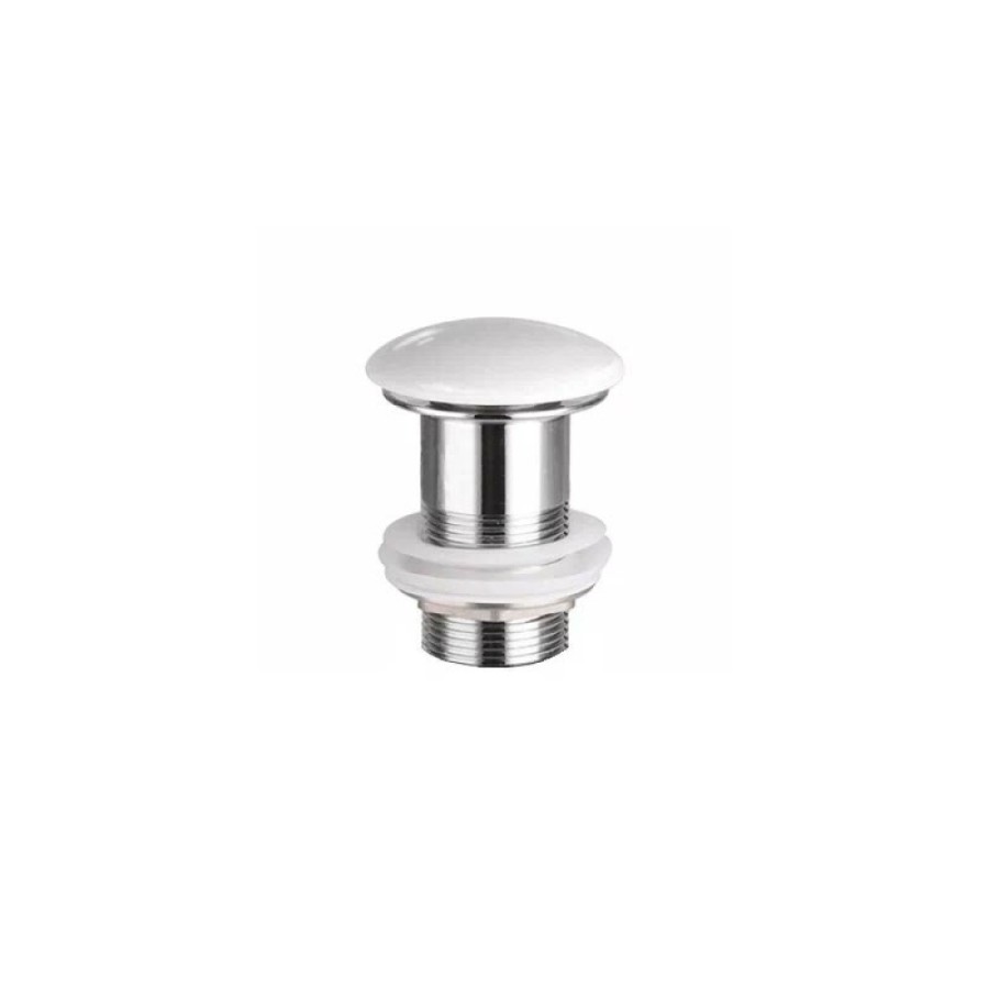 Донный клапан Ceramicanova CN2000, без перелива, белый