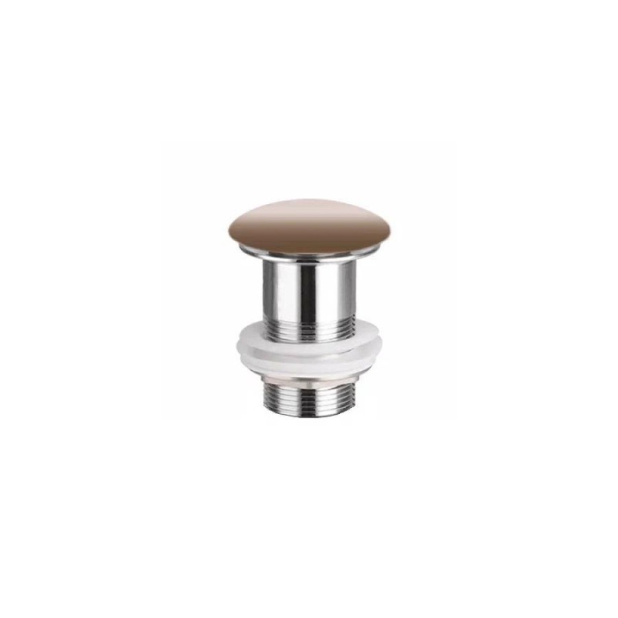 Донный клапан Ceramicanova CN2000MC, без перелива, керамическая накладка, цвет капучино матовый