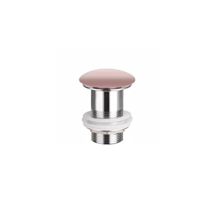 Донный клапан Ceramicanova CN2000MP, без перелива, керамическая накладка, цвет розовый матовый
