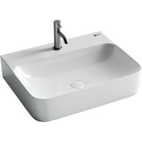 Раковина Ceramicanova Aura CN2001 61 x 48 x 14 см, подвесная, без перелива, сантехфарфор