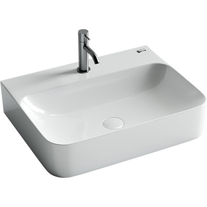 Раковина Ceramicanova Aura CN2001 61 x 48 x 14 см, подвесная, без перелива, сантехфарфор