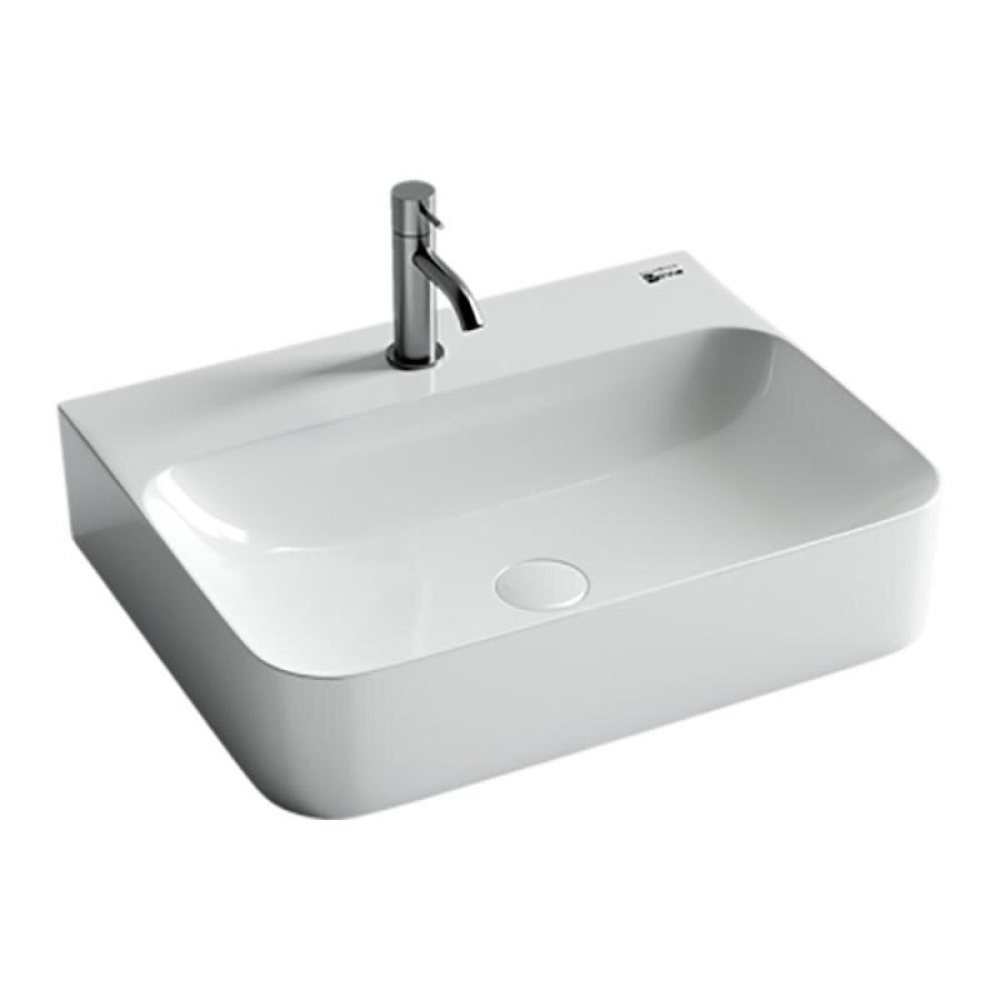 Раковина Ceramicanova Aura CN2001 61 x 48 x 14 см, подвесная, без перелива, сантехфарфор