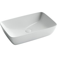 Раковина Ceramicanova Form CN2003 58 x 38 x 14.5 см, накладная, без перелива, сантехфарфор