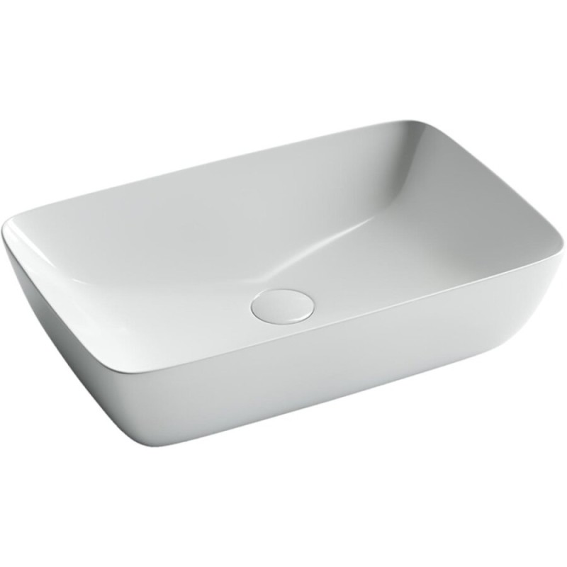 Раковина Ceramicanova Form CN2003 58 x 38 x 14.5 см, накладная, без перелива, сантехфарфор