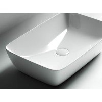 Раковина Ceramicanova Form CN2003 58 x 38 x 14.5 см, накладная, без перелива, сантехфарфор