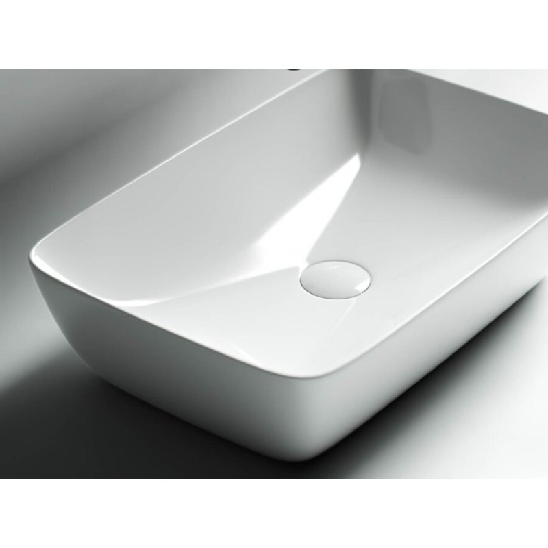 Раковина Ceramicanova Form CN2003 58 x 38 x 14.5 см, накладная, без перелива, сантехфарфор