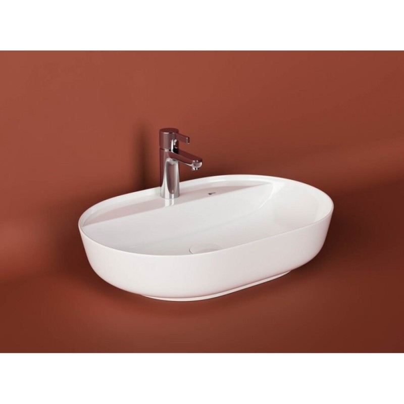 Раковина Ceramicanova Modo CN2004 61 x 45 x 13.5 см, накладная, с плоскостью под смеситель, сантехфарфор