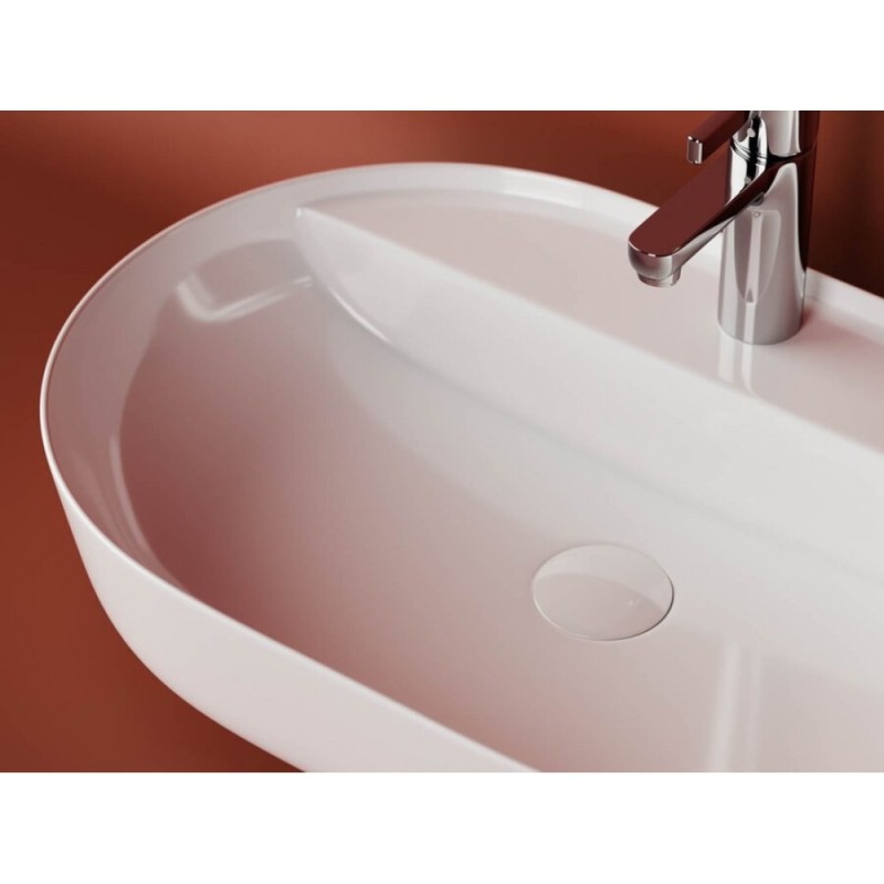 Раковина Ceramicanova Modo CN2004 61 x 45 x 13.5 см, накладная, с плоскостью под смеситель, сантехфарфор
