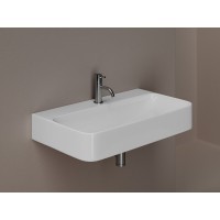 Раковина Ceramicanova Aura CN2006, 80 см, подвесная, сантехфарфор, цвет белый