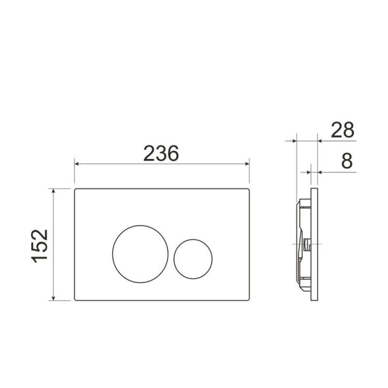 Инсталляция Ceramicanova Envision с унитазом Ceramicanova Play CN3001_1001CH_1000 Rimless CN3001, крышка микролифт, сантехфарфор, клавиша Round хром глянцевый