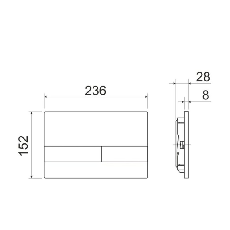 Инсталляция Ceramicanova Envision с унитазом Ceramicanova Play CN3001_1002B_1000 Rimless CN3001, крышка микролифт, клавиша Flat черный матовый
