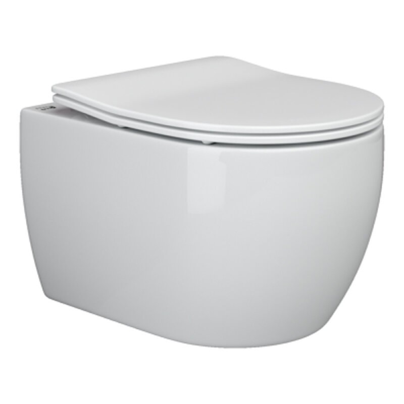Инсталляция Ceramicanova Envision с унитазом Ceramicanova Play CN3001_1002W_1000 Rimless CN3001, крышка микролифт, клавиша Flat белый матовый