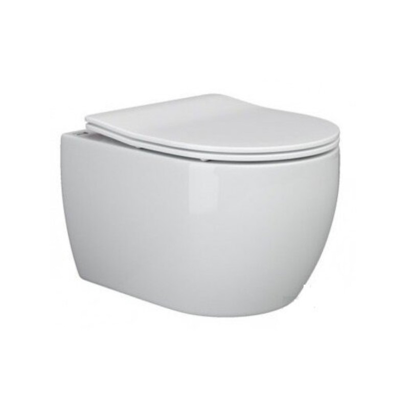 Инсталляция Ceramicanova Balance CN3001_121001CH, с безободковым унитазом Play, сиденье микролифт, клавиша Circle хром