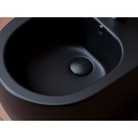 Биде Ceramicanova Play 37 x 49 x 30 см, подвесное, цвет черный матовый, CN3002MB, сантехфарфор