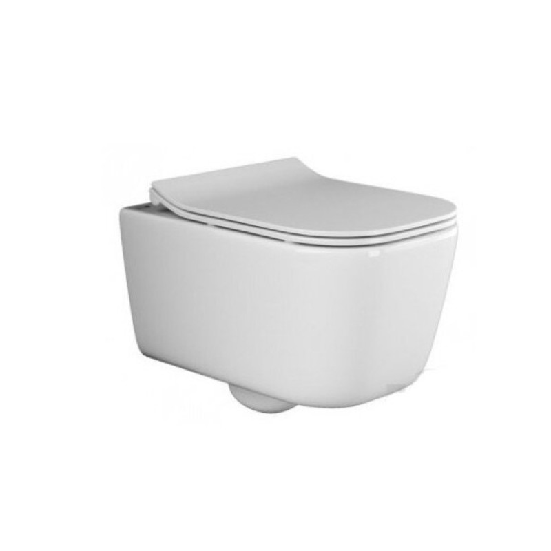 Инсталляция Ceramicanova Balance CN3005_121001CH, с безободковым унитазом New Day, сиденье микролифт, клавиша Circle хром
