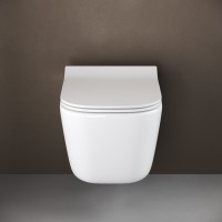 Подвесной унитаз Ceramicanova New Day Rimless CN3005 35 x 51 x 36 см безободковый, с сиденьем Soft Close, сантехфарфор