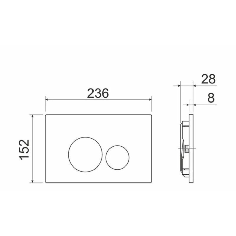 Сет 4 в 1: инсталляция Ceramicanova Envision с подвесным унитазом Metric CN3007_1001M_1000 Rimless CN3007, сантехфарфор, шумоизоляция, кнопка смыва Round хром матовый