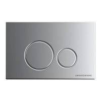 Сет 4 в 1: инсталляция Ceramicanova Envision с подвесным унитазом Metric CN3007_1001M_1000 Rimless CN3007, сантехфарфор, шумоизоляция, кнопка смыва Round хром матовый
