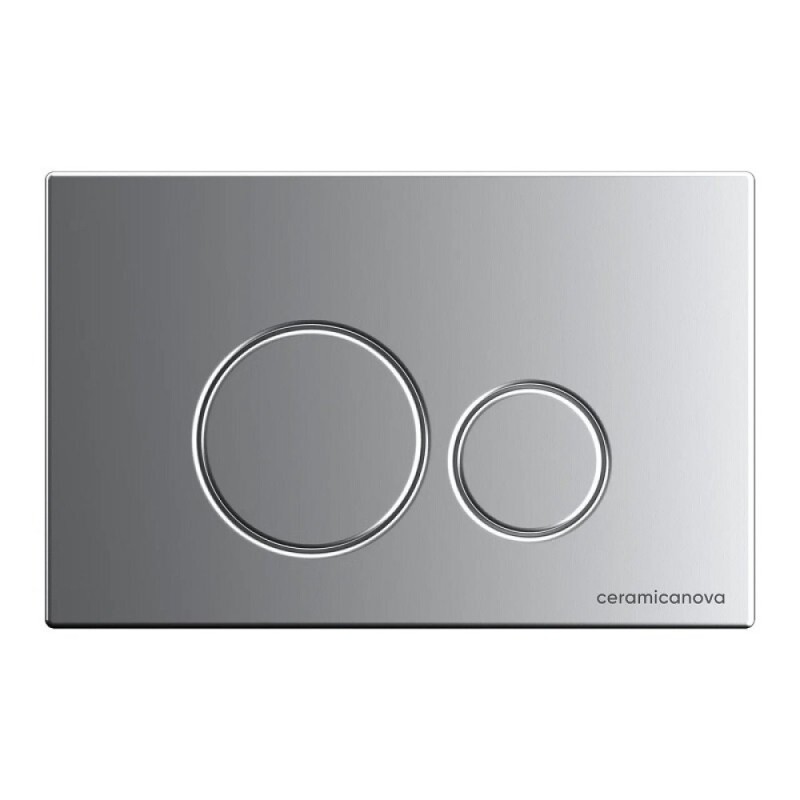 Сет 4 в 1: инсталляция Ceramicanova Envision с подвесным унитазом Metric CN3007_1001M_1000 Rimless CN3007, сантехфарфор, шумоизоляция, кнопка смыва Round хром матовый
