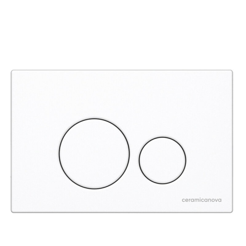 Инсталляция Ceramicanova Envision с унитазом Ceramicanova Metric CN3007_1001W_1000 Rimless CN3007, крышка микролифт, сантехфарфор, клавиша Round белый матовый