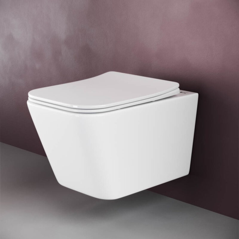 Инсталляция Ceramicanova Envision с унитазом Ceramicanova Metric CN3007_1002B_1000 Rimless CN3007, крышка микролифт, клавиша Flat черный матовый