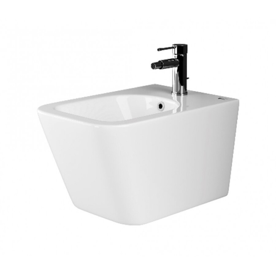 Биде Ceramicanova Metric CN3008 подвесное, 1 отверстие под смеситель, белый, сантехфарфор