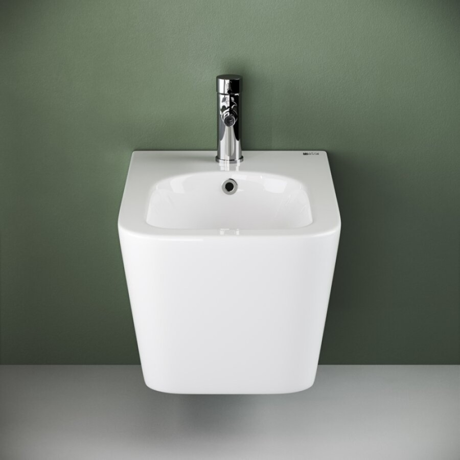 Биде Ceramicanova Metric CN3008 подвесное, 1 отверстие под смеситель, белый, сантехфарфор