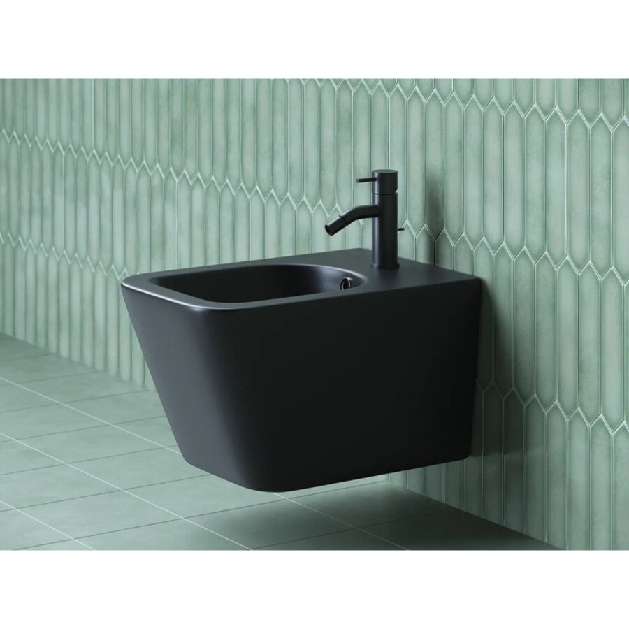 Биде подвесное Ceramicanova Metric, черный матовый, CN3008MB, сантехфарфор