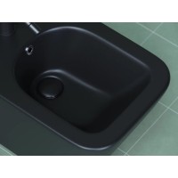 Биде подвесное Ceramicanova Metric, черный матовый, CN3008MB, сантехфарфор